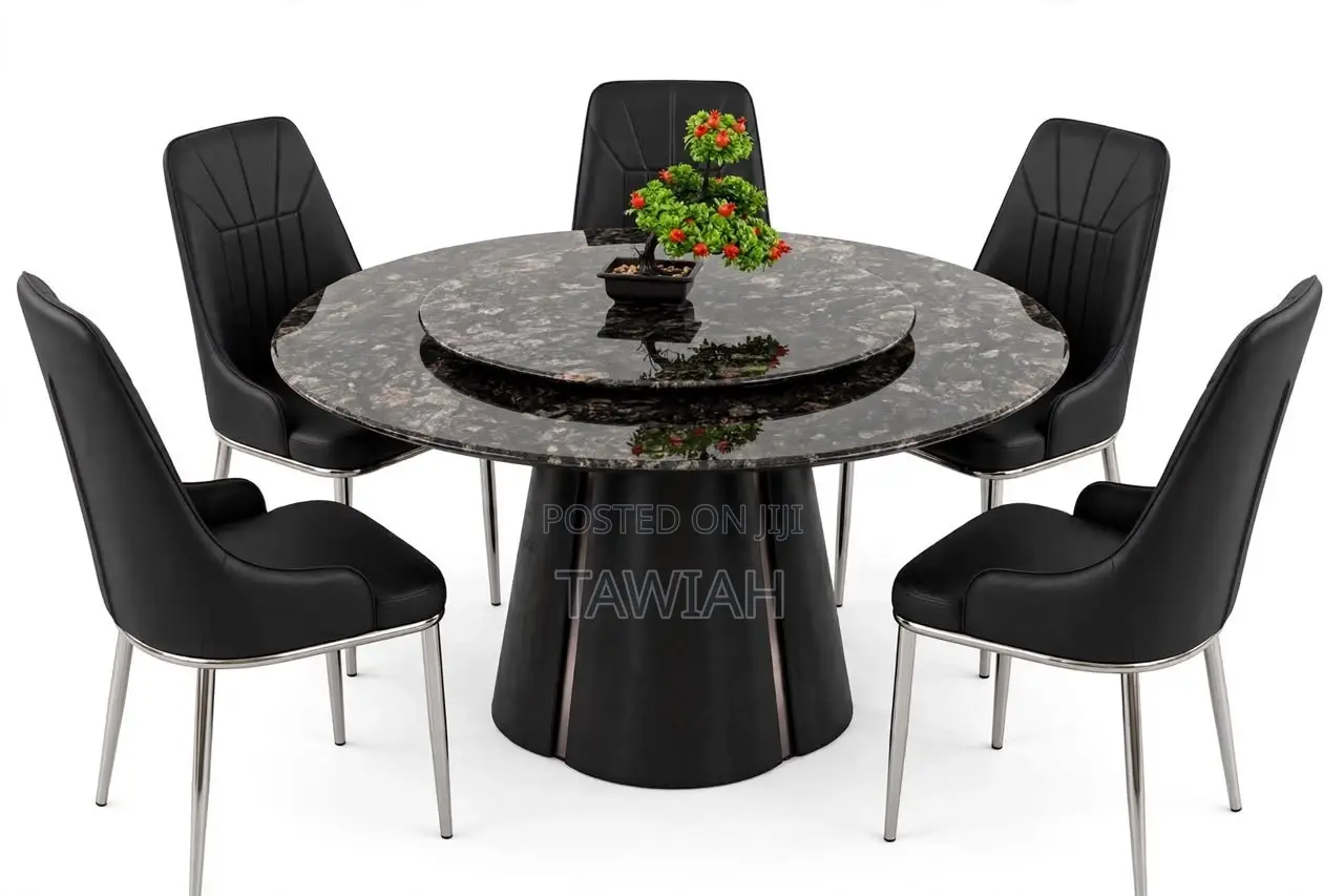 Black Dining Table With 6 Chairs
