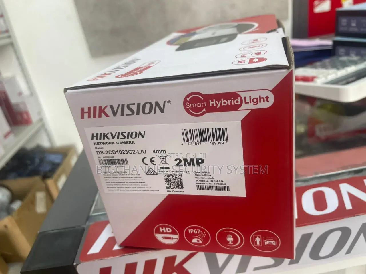Hikvision Smart Hybrid Light 2mp Ip Camera Ds-2cd1023g2-Liu