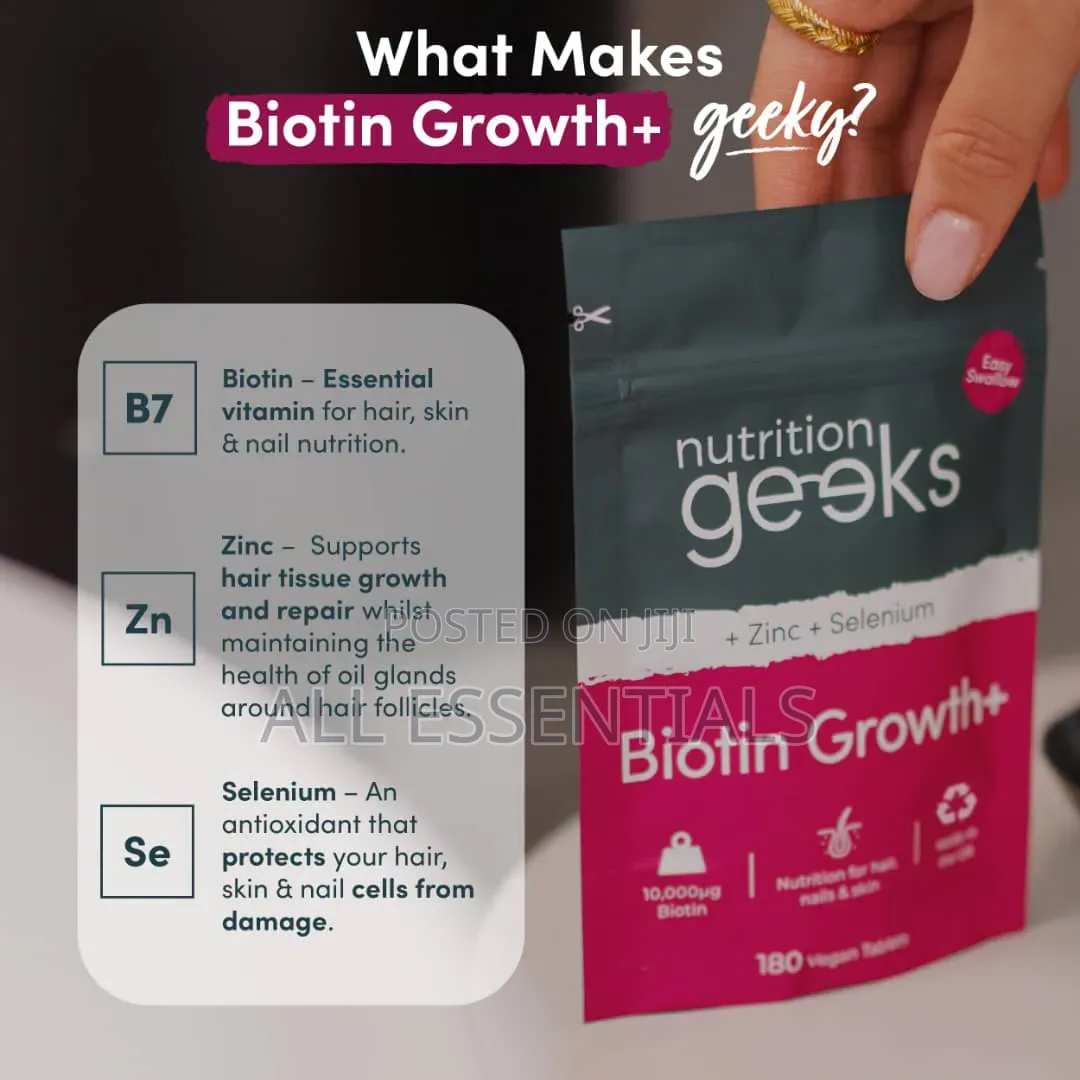 Nutrition Geeks Biotin Growth+