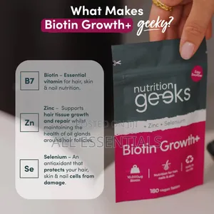 Nutrition Geeks Biotin Growth+