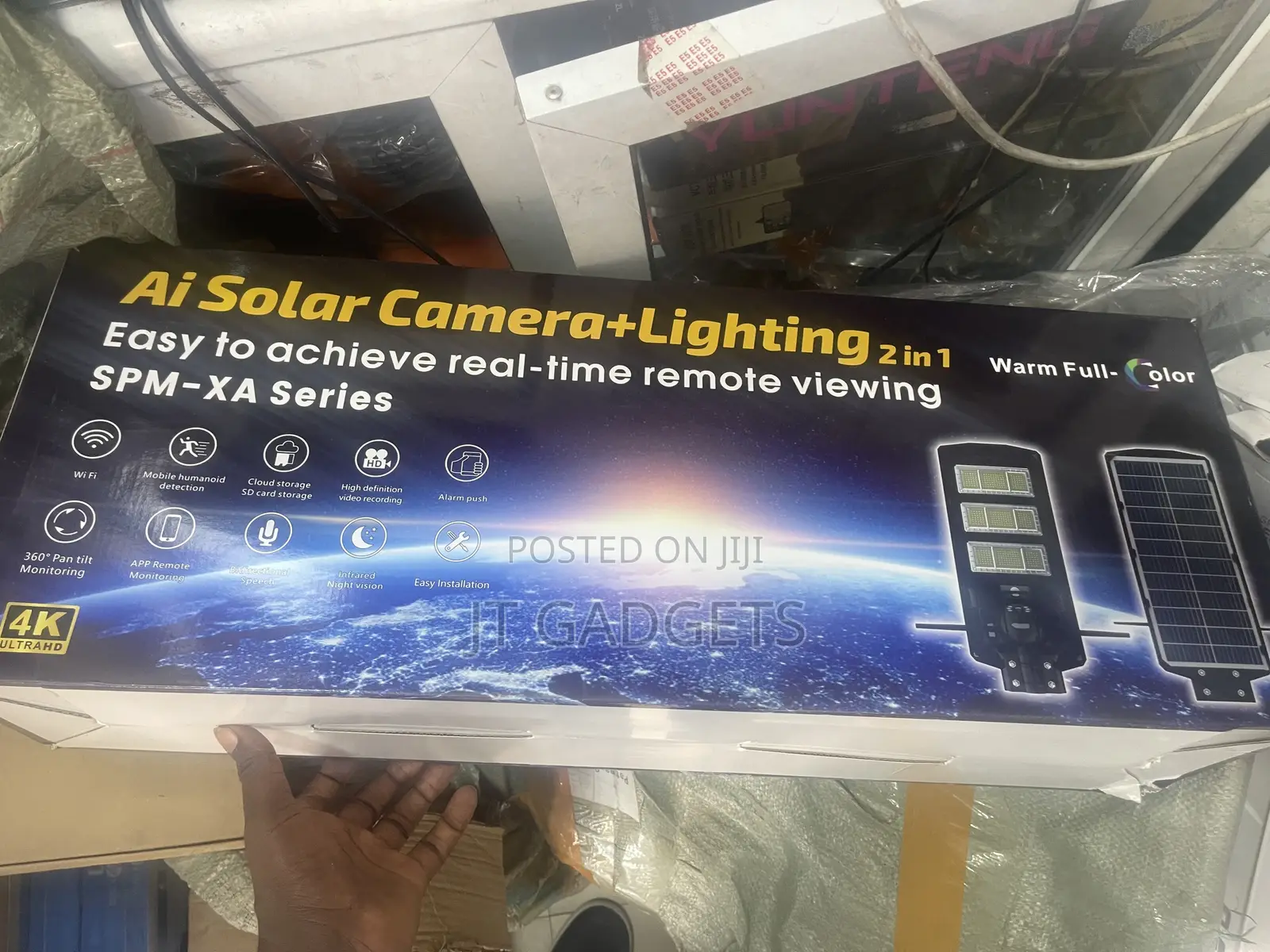 Ai Solar Camera + Light 2-in-1 SPM-XA 4K Wi-Fi – Brand New