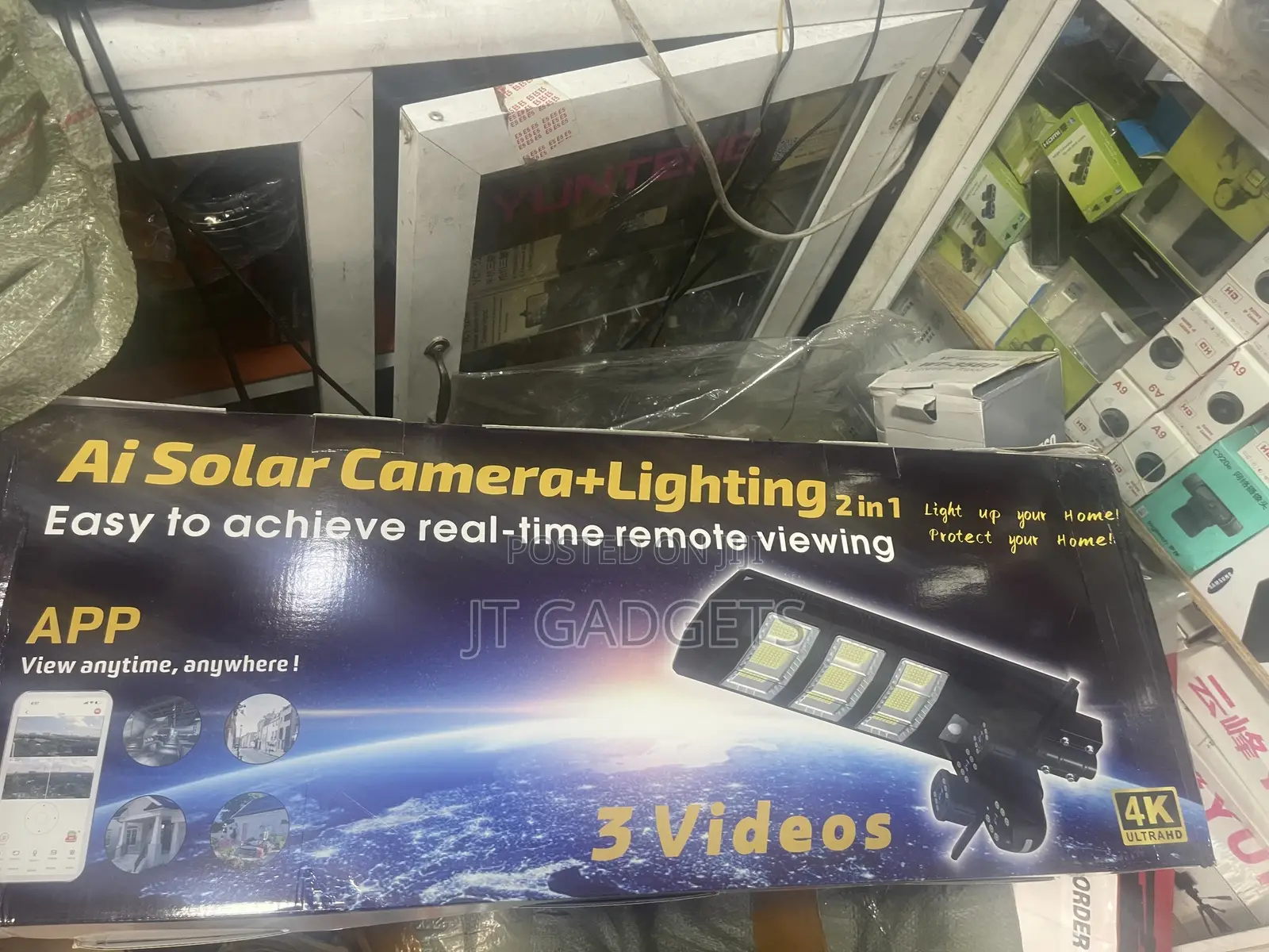 Ai Solar Camera + Light 2-in-1 SPM-XA 4K Wi-Fi – Brand New