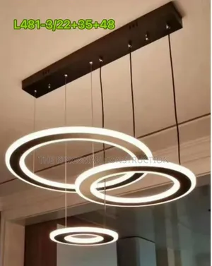 Three Black and White Pendant Lights L481-3/22