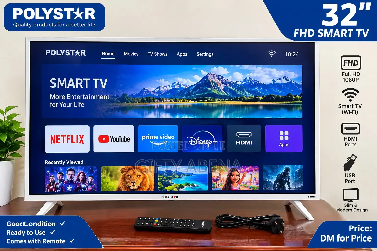 48 Inches Polystar TV Available