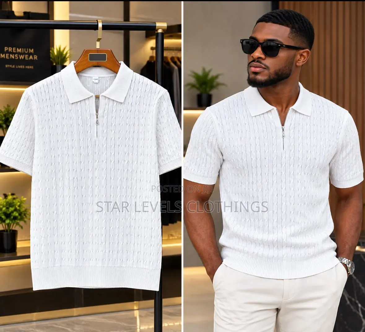Pure White Quality Knitted Club T Shirts Available in All Sizes