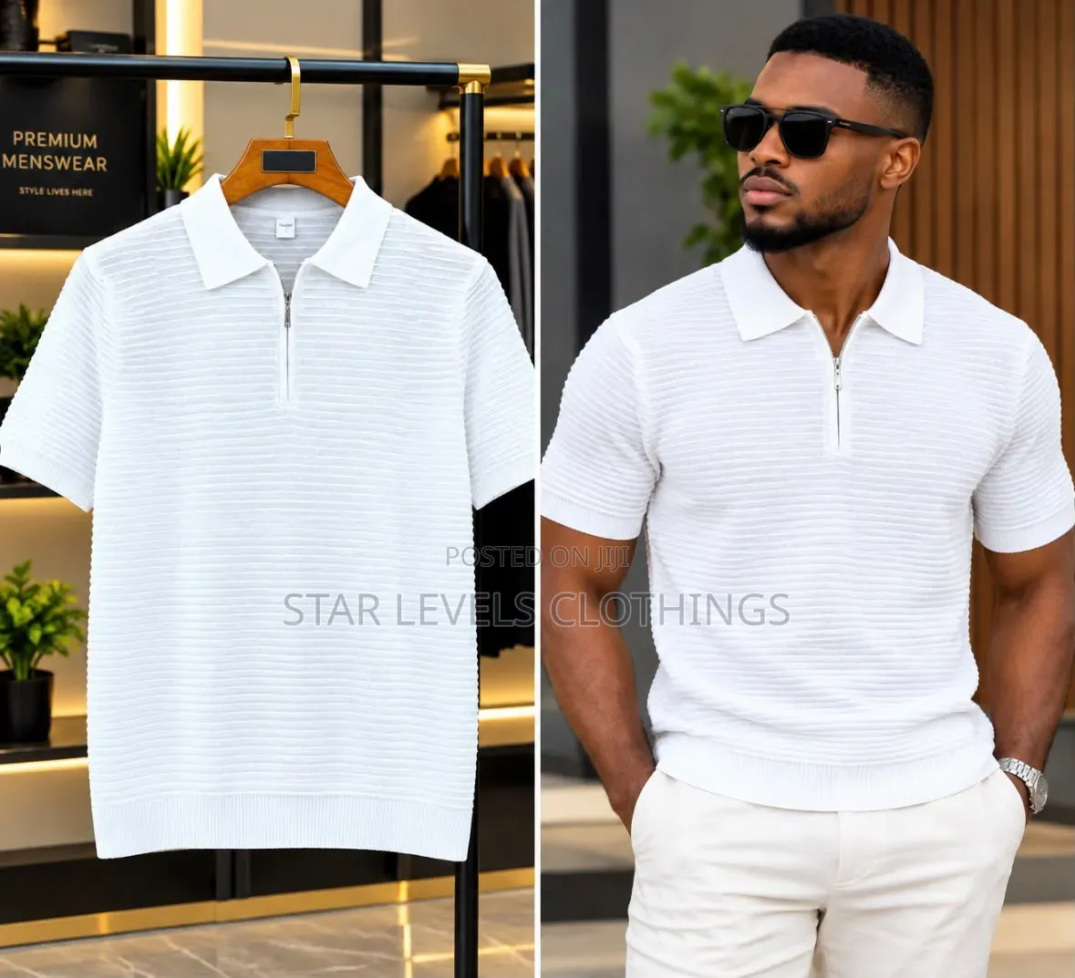 Pure White Quality Knitted Club T Shirts Available in All Sizes