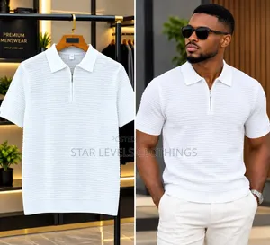 Pure White Quality Knitted Club T Shirts Available in All Sizes