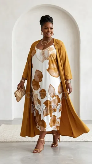 50 Cedis Plus Size Two-Piece Outfit