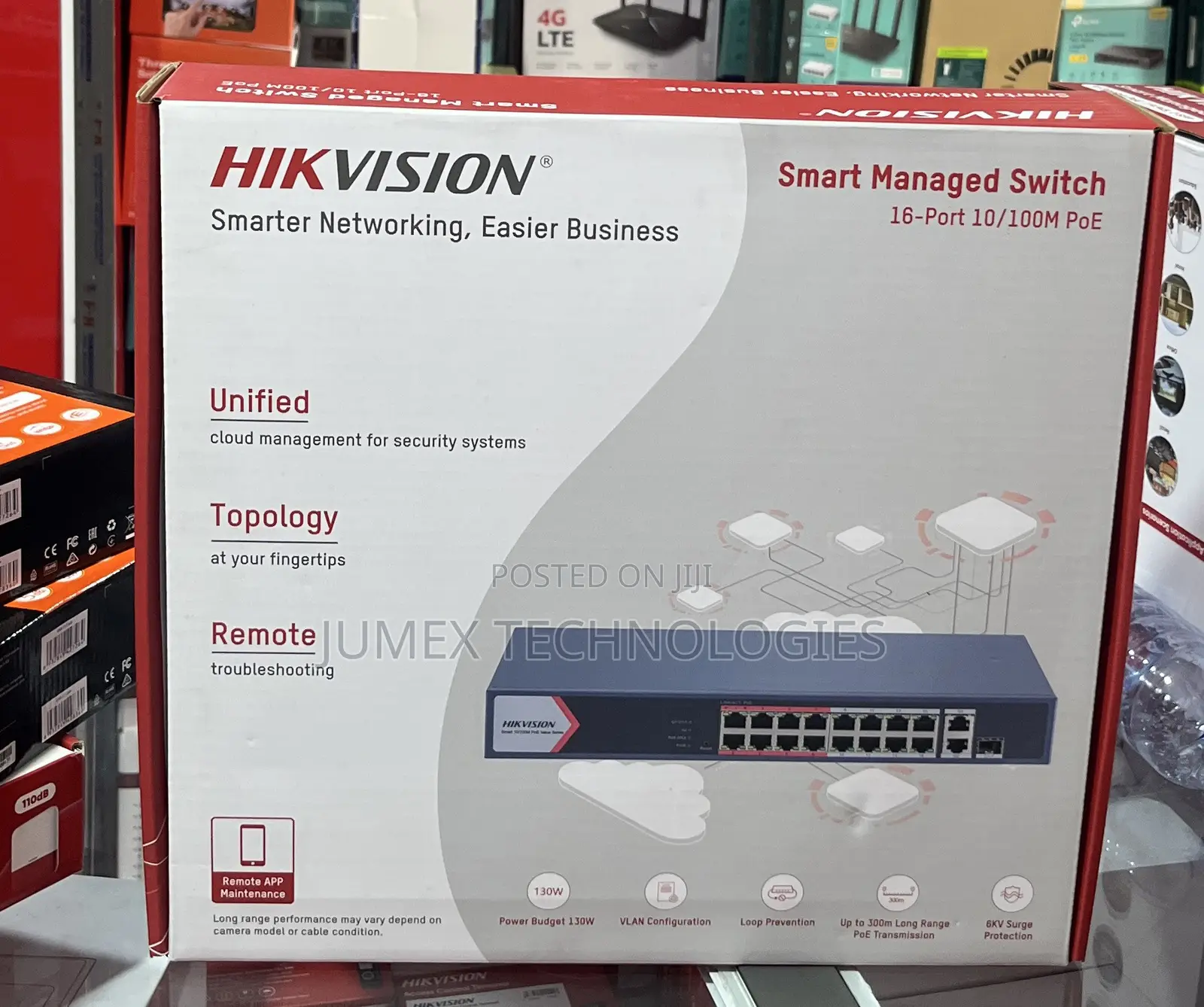 HIKVISION 16PORT POE Smart Managed Switch 16-Port DS-3E1318P-EI/M