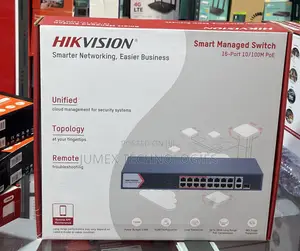 HIKVISION 16PORT POE Smart Managed Switch 16-Port DS-3E1318P-EI/M
