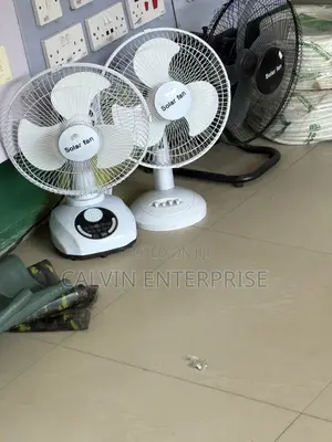 Solar Table Top Fan With Bluetooth