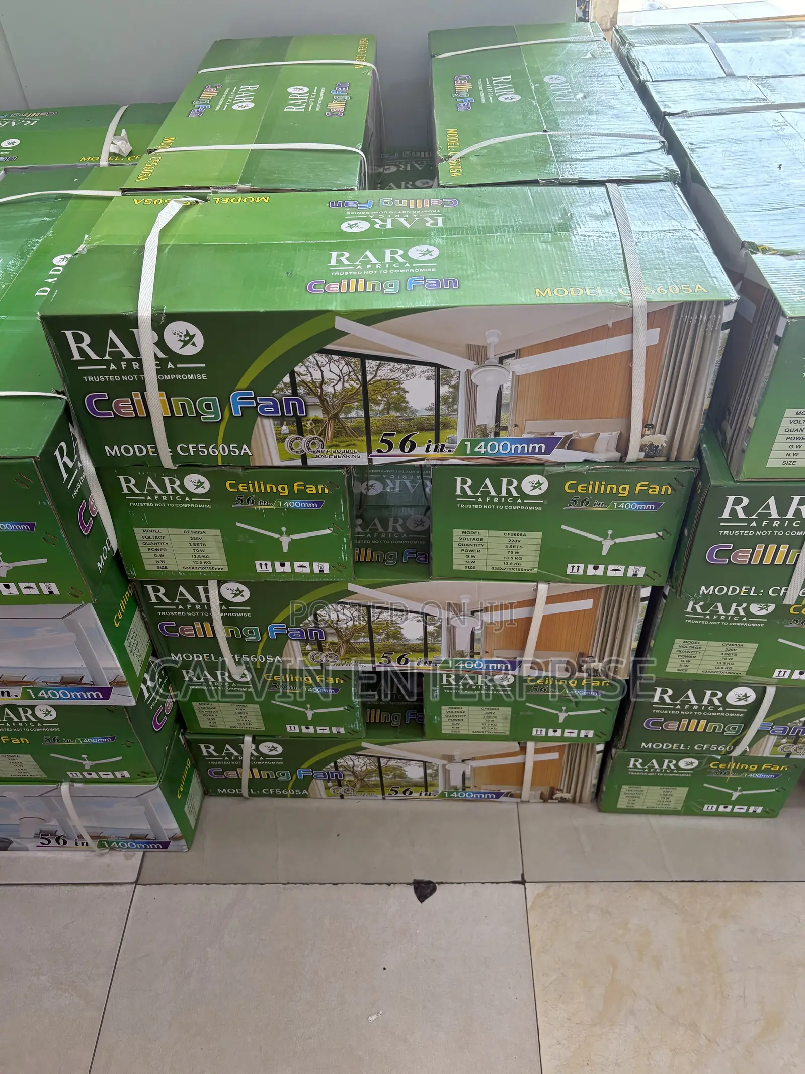 Long Blade Celling Fan Raro Brand