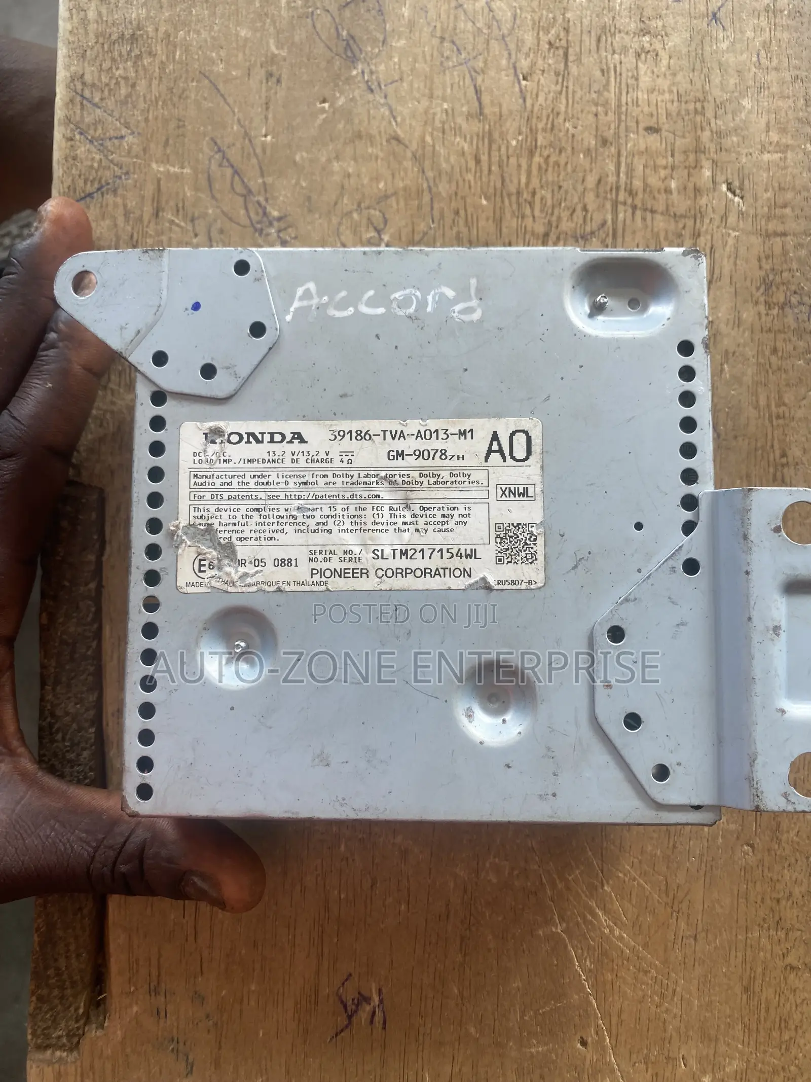 Honda Accord 2018 2019 2020 2021 2022 Amplifier/Tape Amplifier