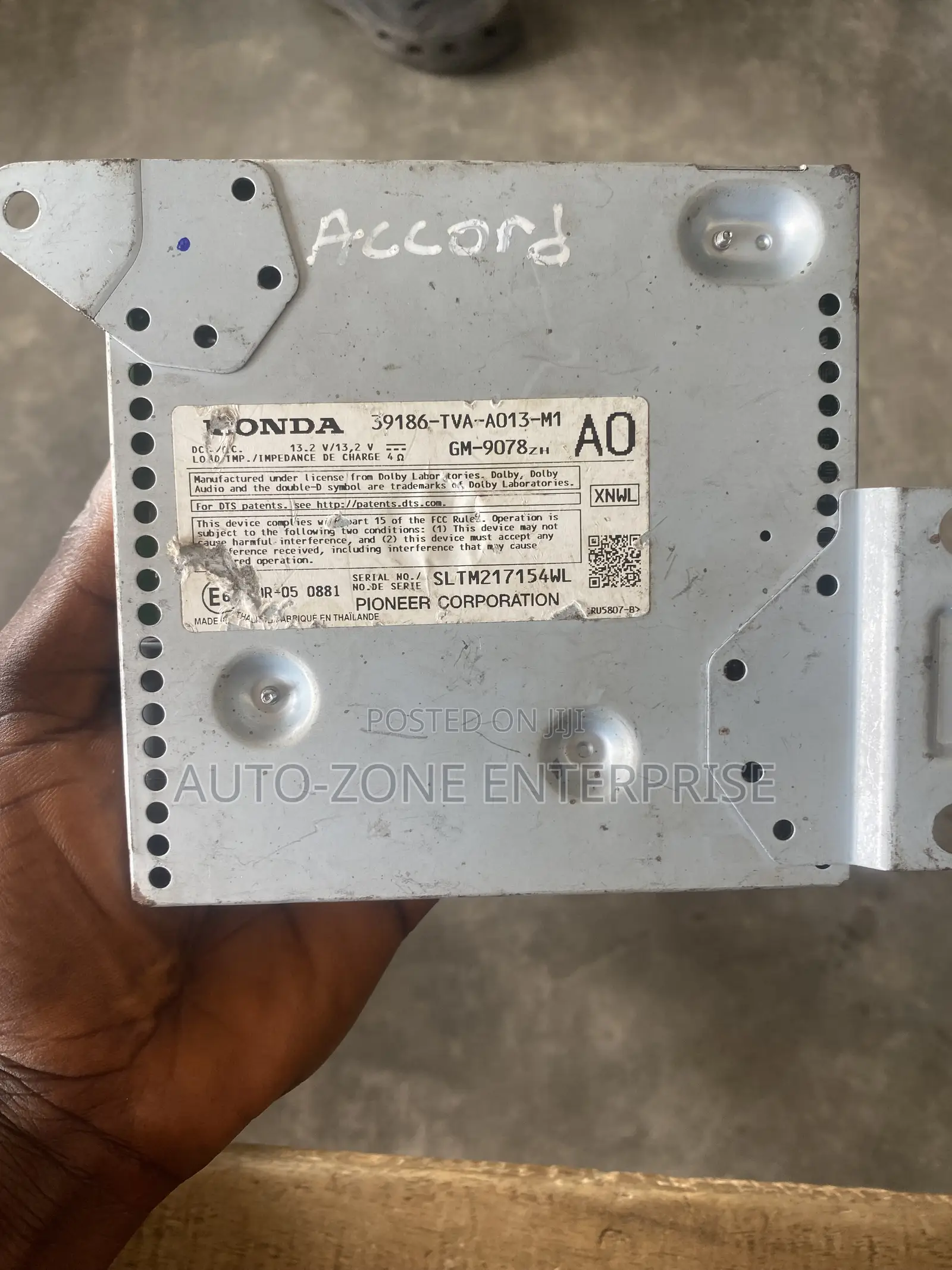 Honda Accord 2018 2019 2020 2021 2022 Amplifier/Tape Amplifier