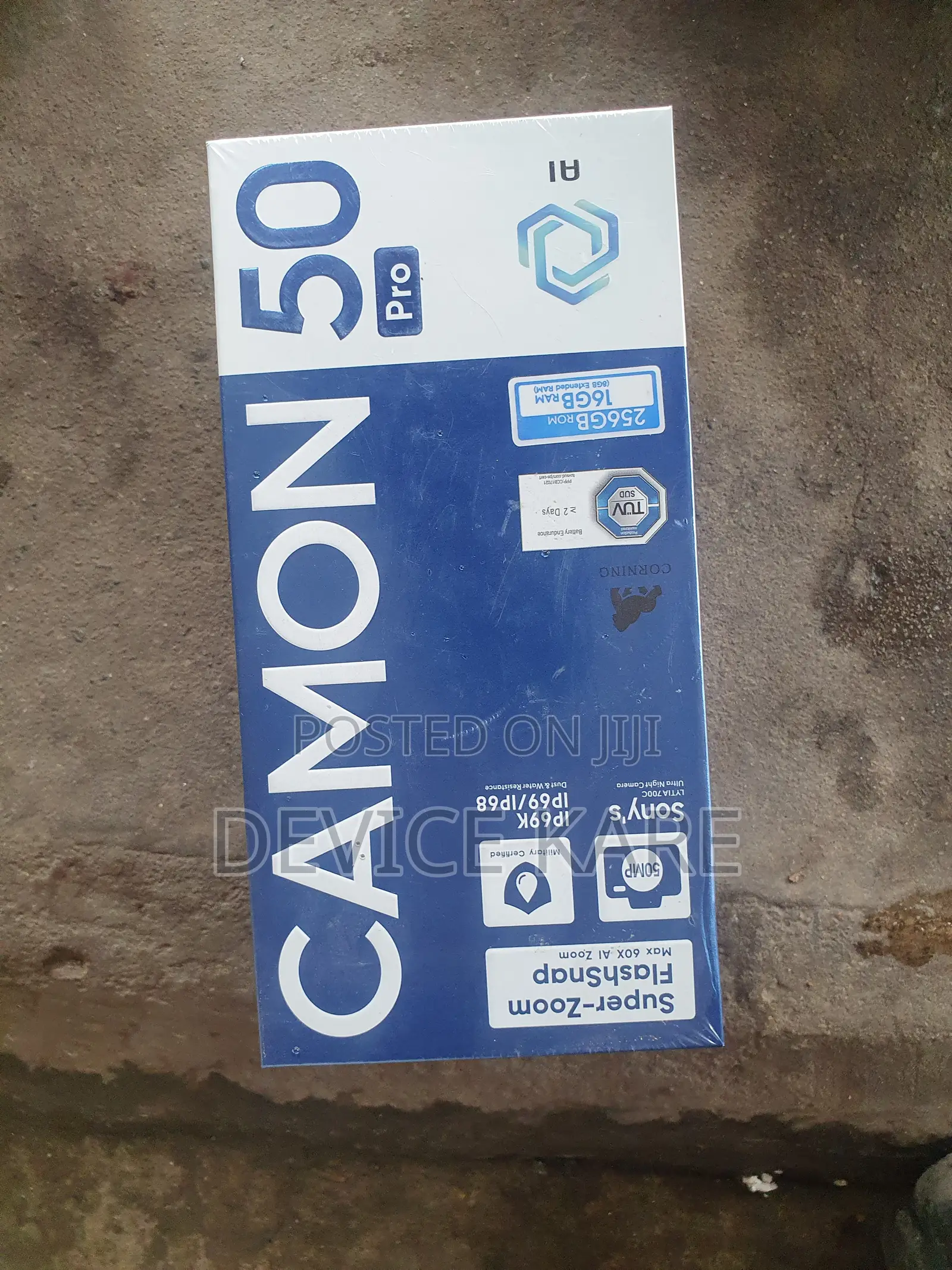 New Tecno Camon 50 Pro 256 GB Black
