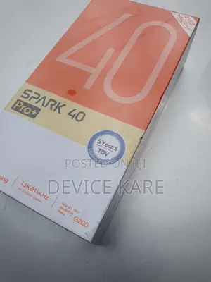 New Tecno Spark 40 Pro+ 256 GB Black