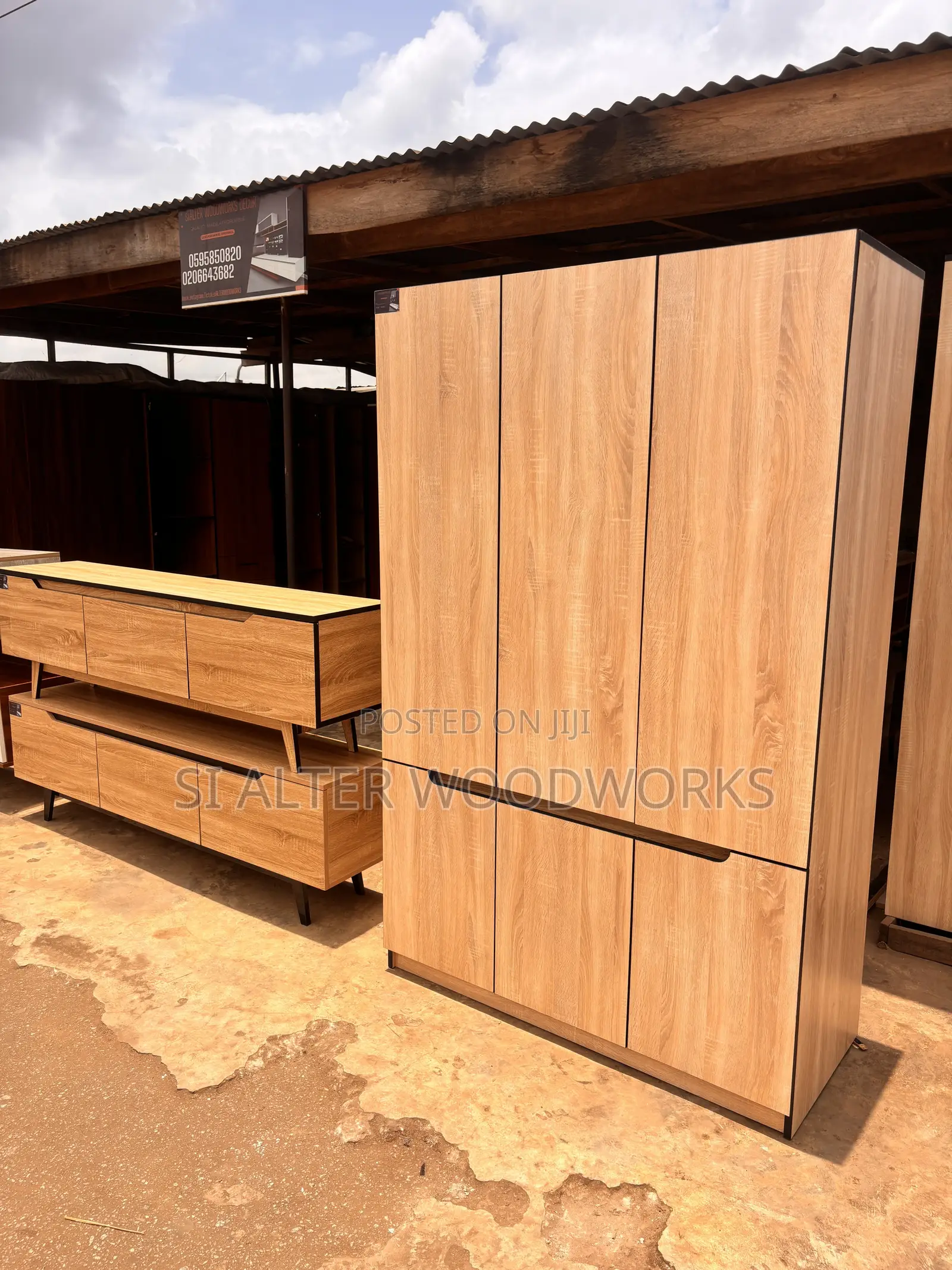 Wardrobe and Matched TV Stand