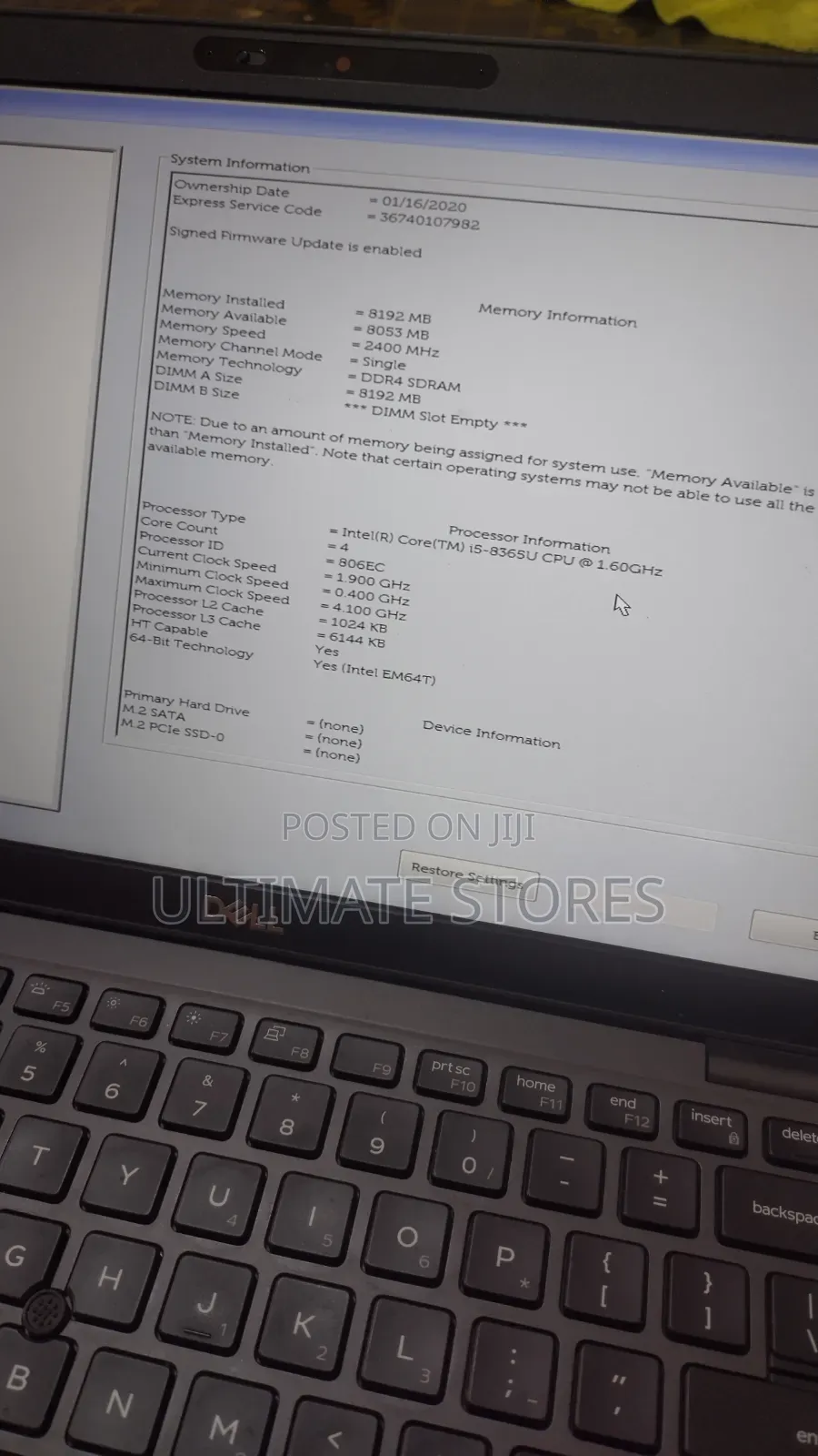 Laptop Dell Latitude 5400 8GB Intel Core i5 HDD 500GB