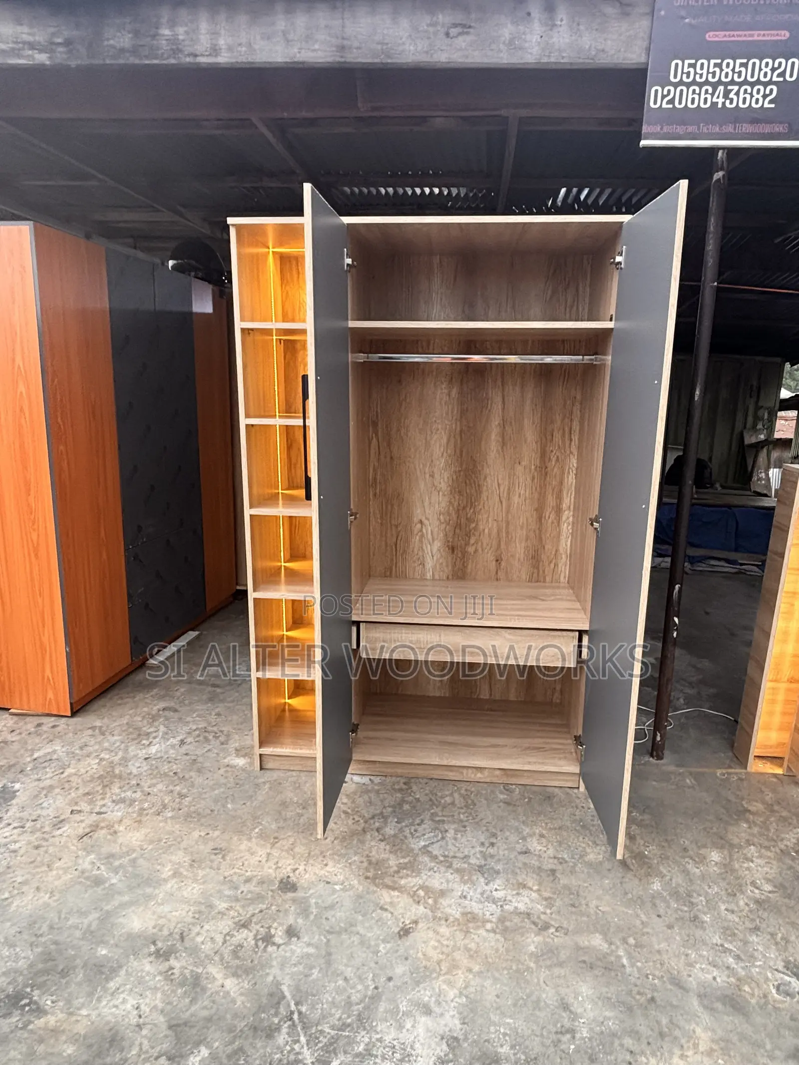 Lightening 2in1 Shelve Wardrobe
