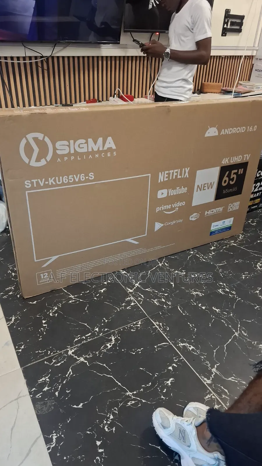 Sigma 65-Inch 4K UHD Android Smart TV