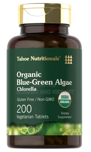 Chlorella Tablets | 200 Count | 250 Mg | Organic Blue Green Algae