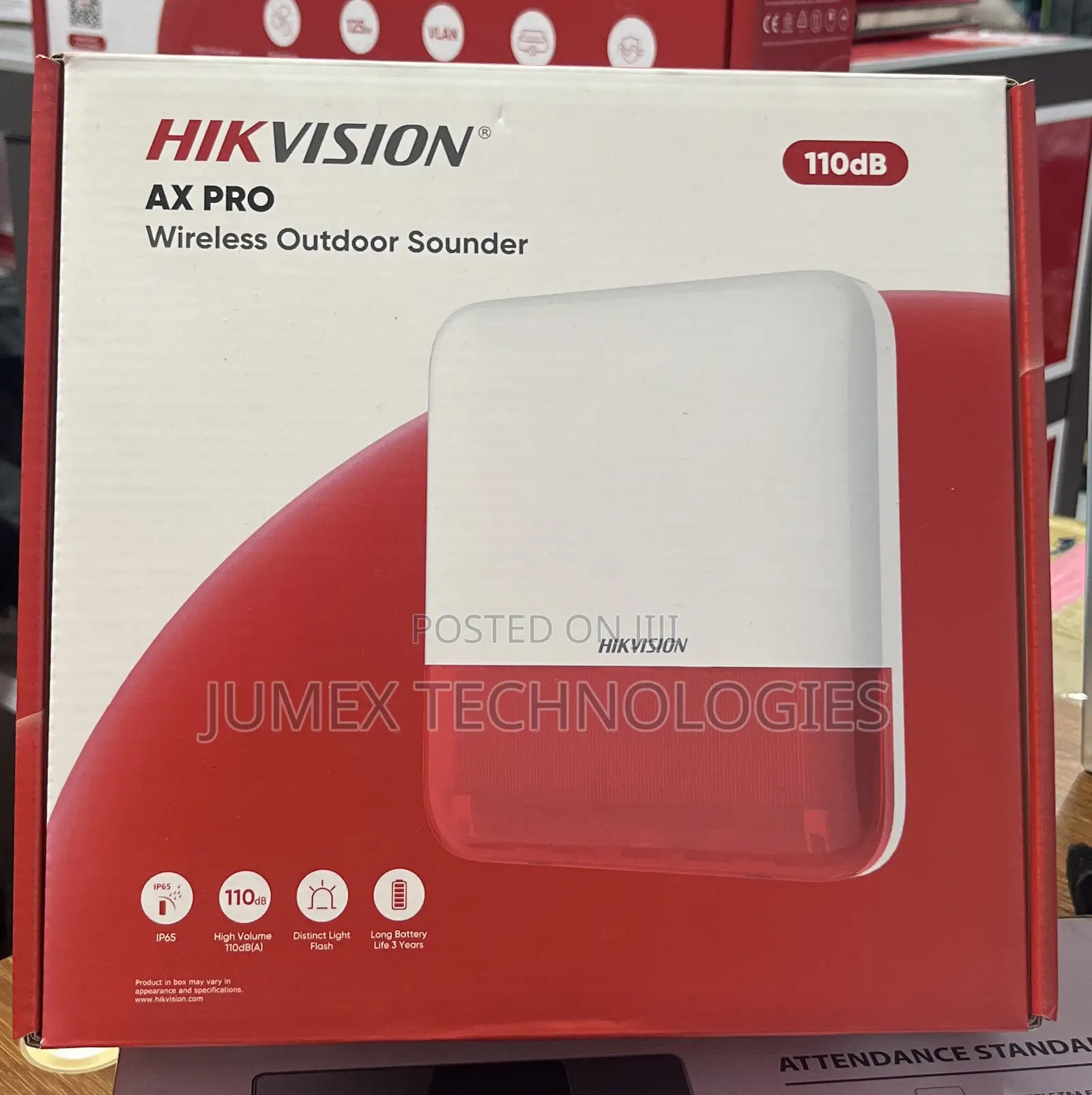 Hikvision Ax Pro Outdoor Sounder 110db Ds-PS1-E-We
