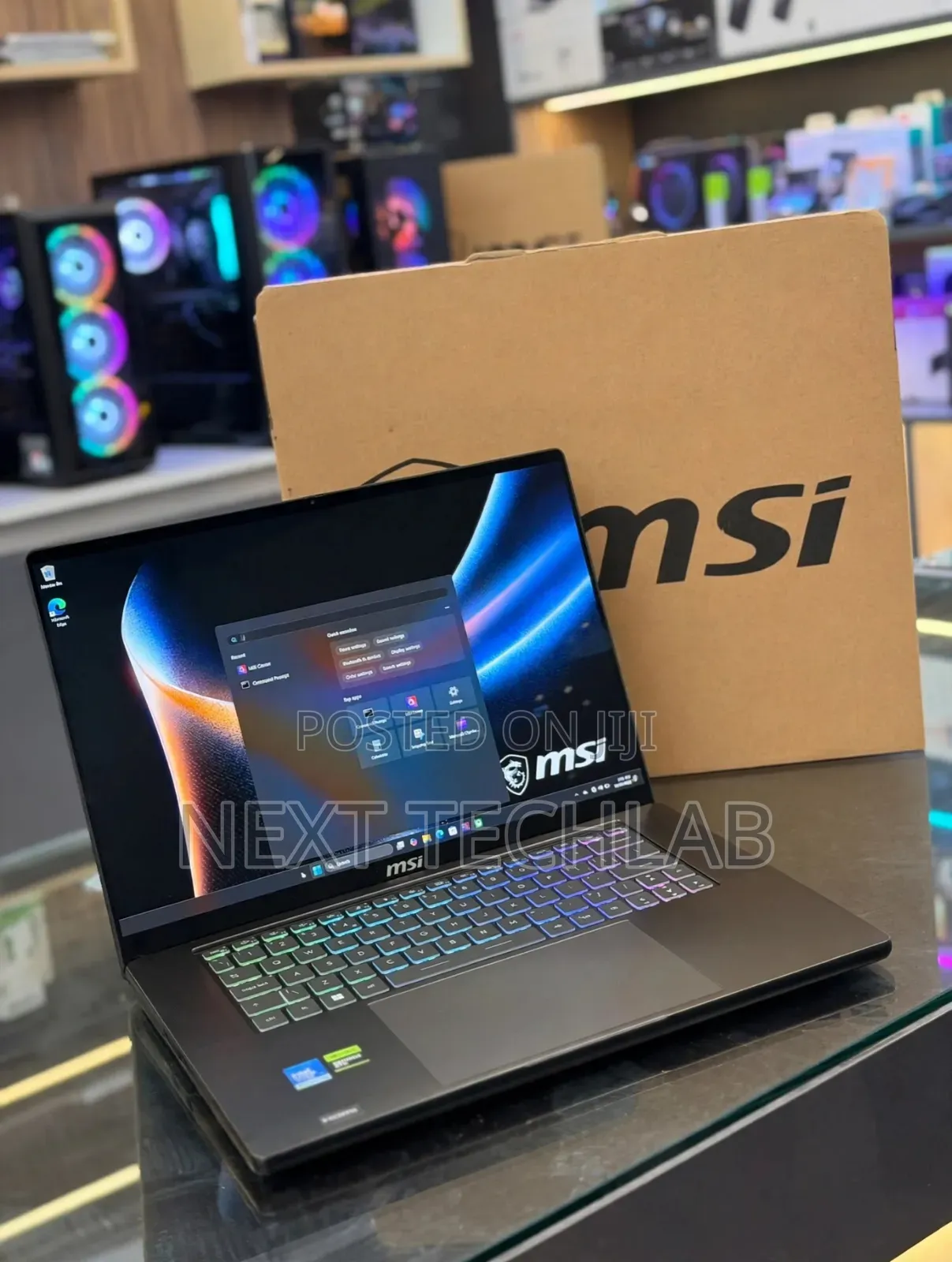 New Laptop MSI Stealth 16 AI Studio 32GB Intel Core Ultra 9 SSD 1T