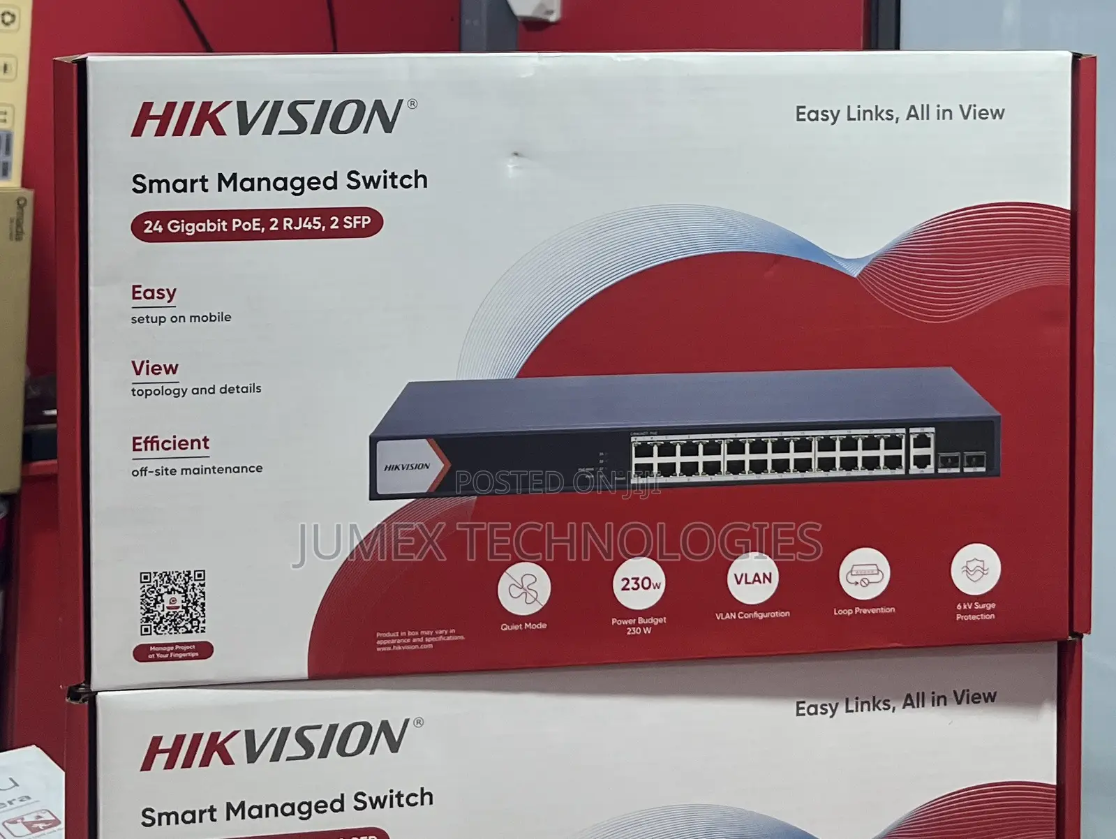 Hikvision 24port Gigabit Poe Smart Managed Switch Ds-3e1528p-Ei/M