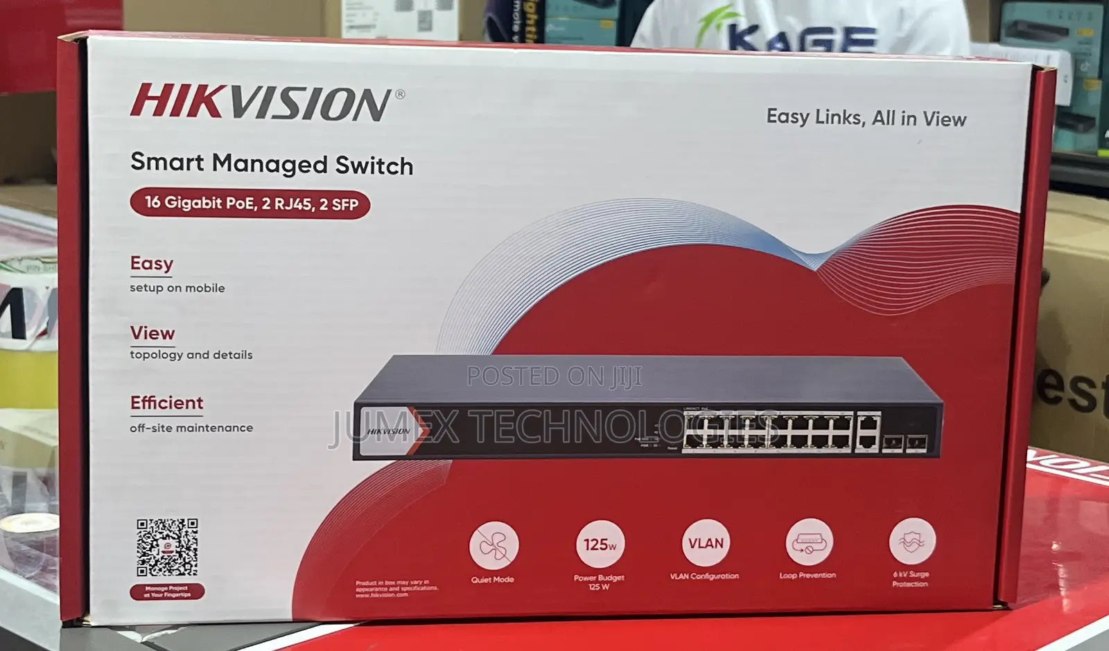 HIKVISION DS-3E1520P-EI/M 16 Port Gigabit Smart MANAGED POE Switch