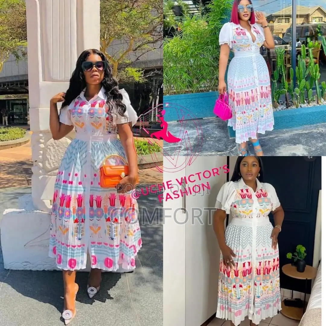 Long Dress With Buttons Available
