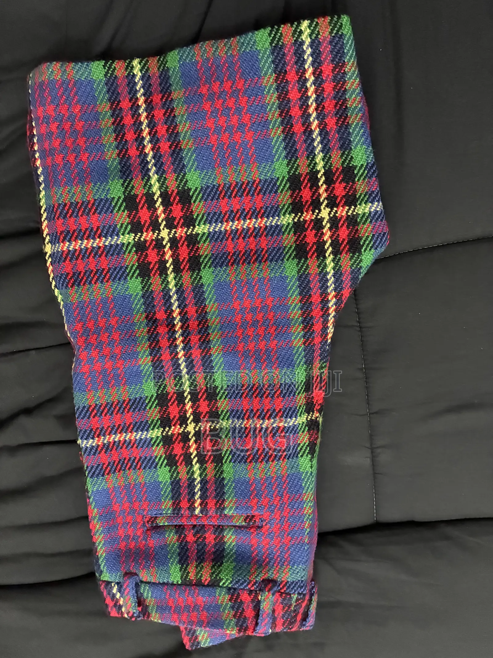 Ami Paris Plaid Wool Shorts