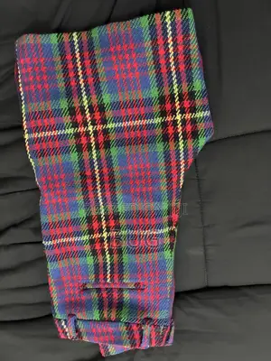 Ami Paris Plaid Wool Shorts