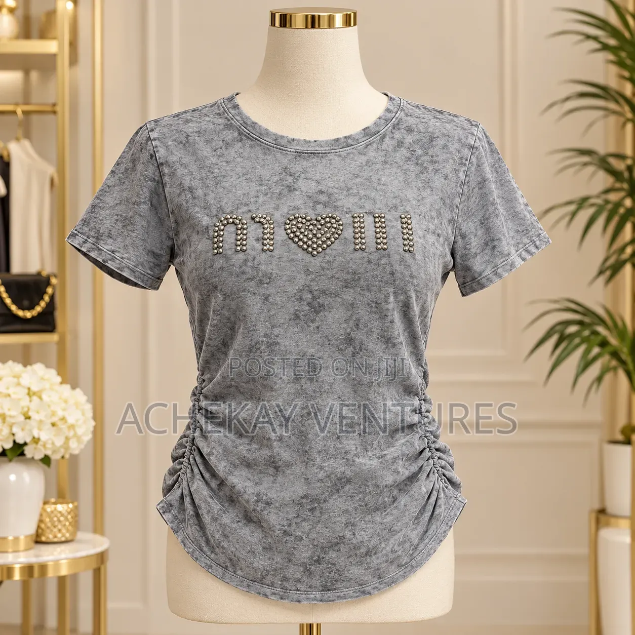 Luxury Ladies Top 100%cotton