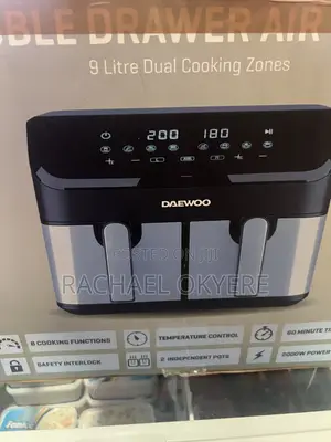 Air Fryer Daewoo 9L Double drawers.New Version