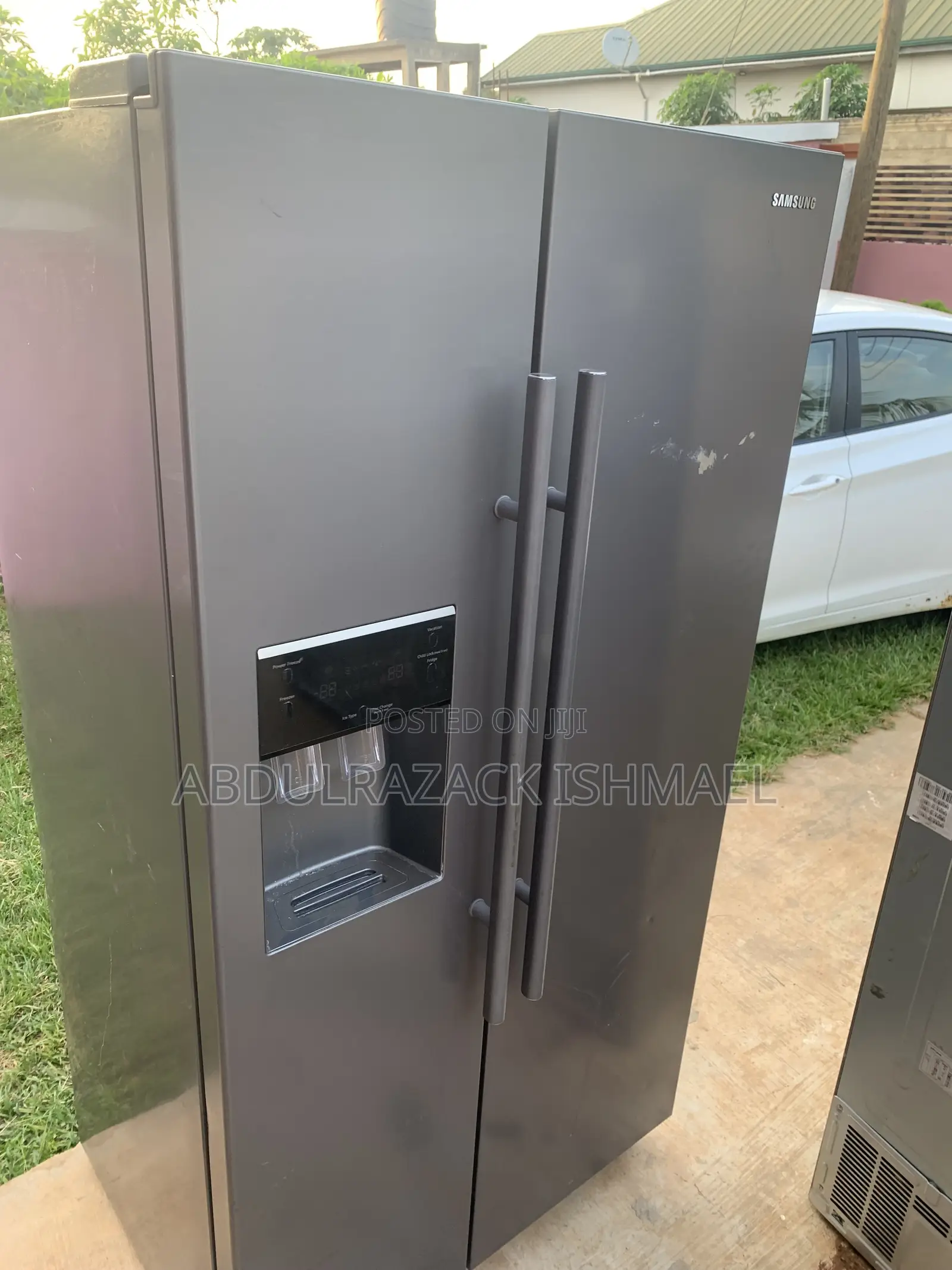 Big Side-by-Side Refrigerator With Water Dispenser – Clean & Working
