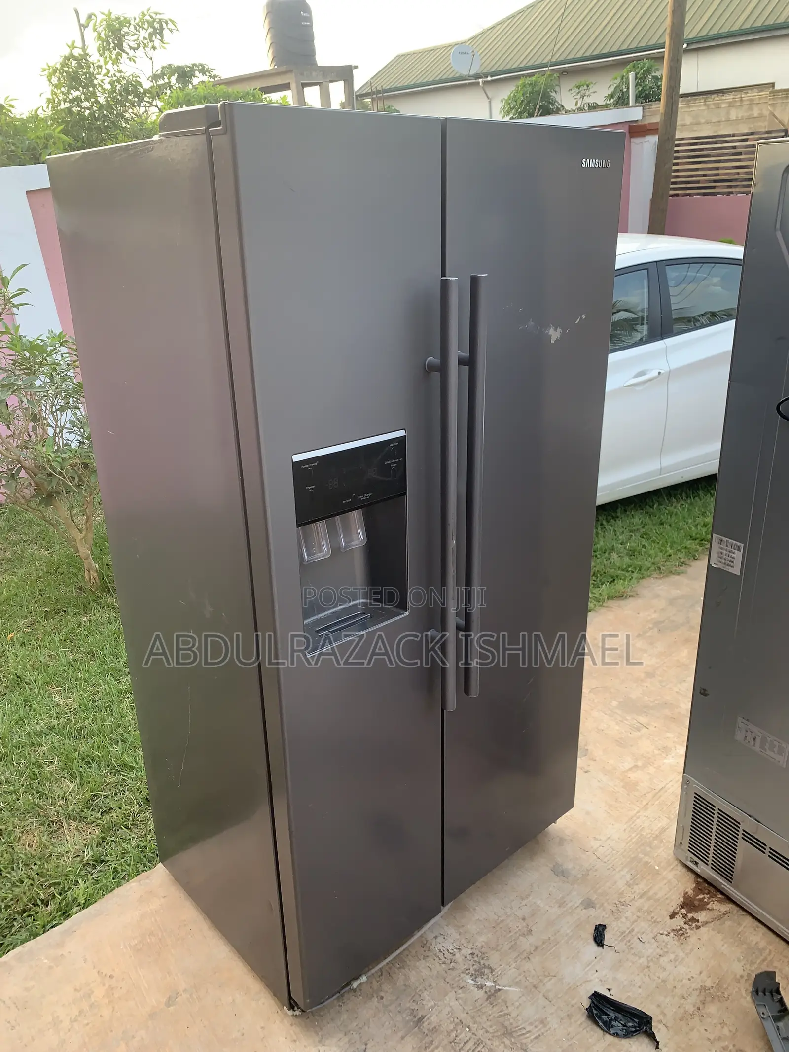Big Side-by-Side Refrigerator With Water Dispenser – Clean & Working