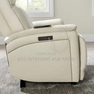 Leather Power Recliner With Power Headrest