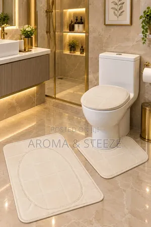 Light 3 in 1 Bathroom Mat Set