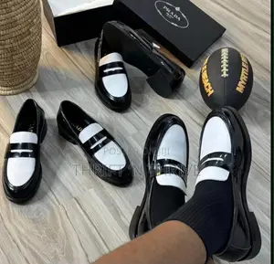 Prada Two-Tone Patent Leather Loafer