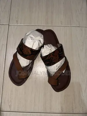 Loght Brown Asymmetrical Style Sandals for Men
