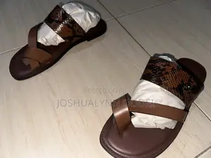 Loght Brown Asymmetrical Style Sandals for Men