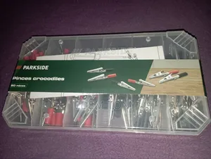 PARKSIDE Alligator Clip Set 80pcs Suitable for Cable Cross Sections