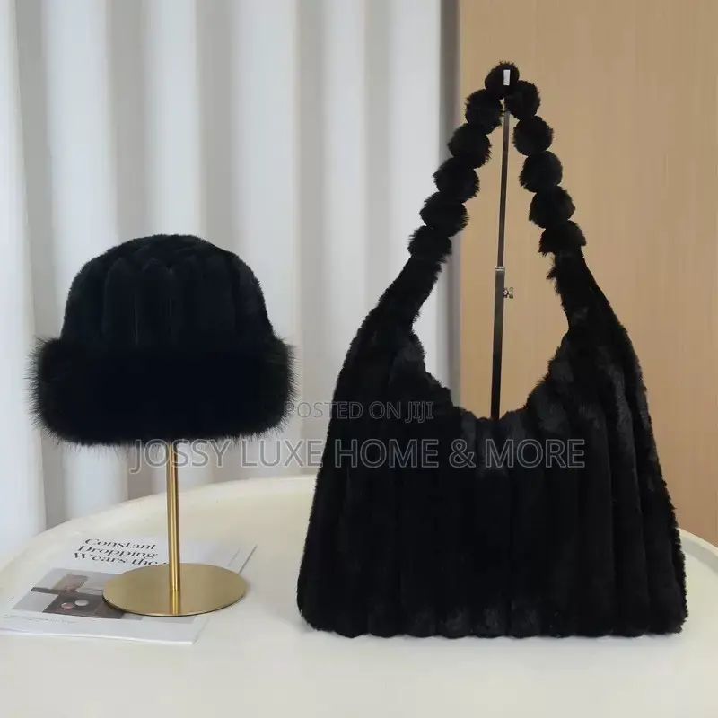 Fluffy Tote Bag + Hat