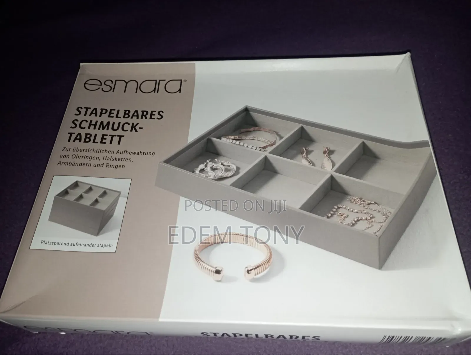 Esmara Stackable Jewelry Tray