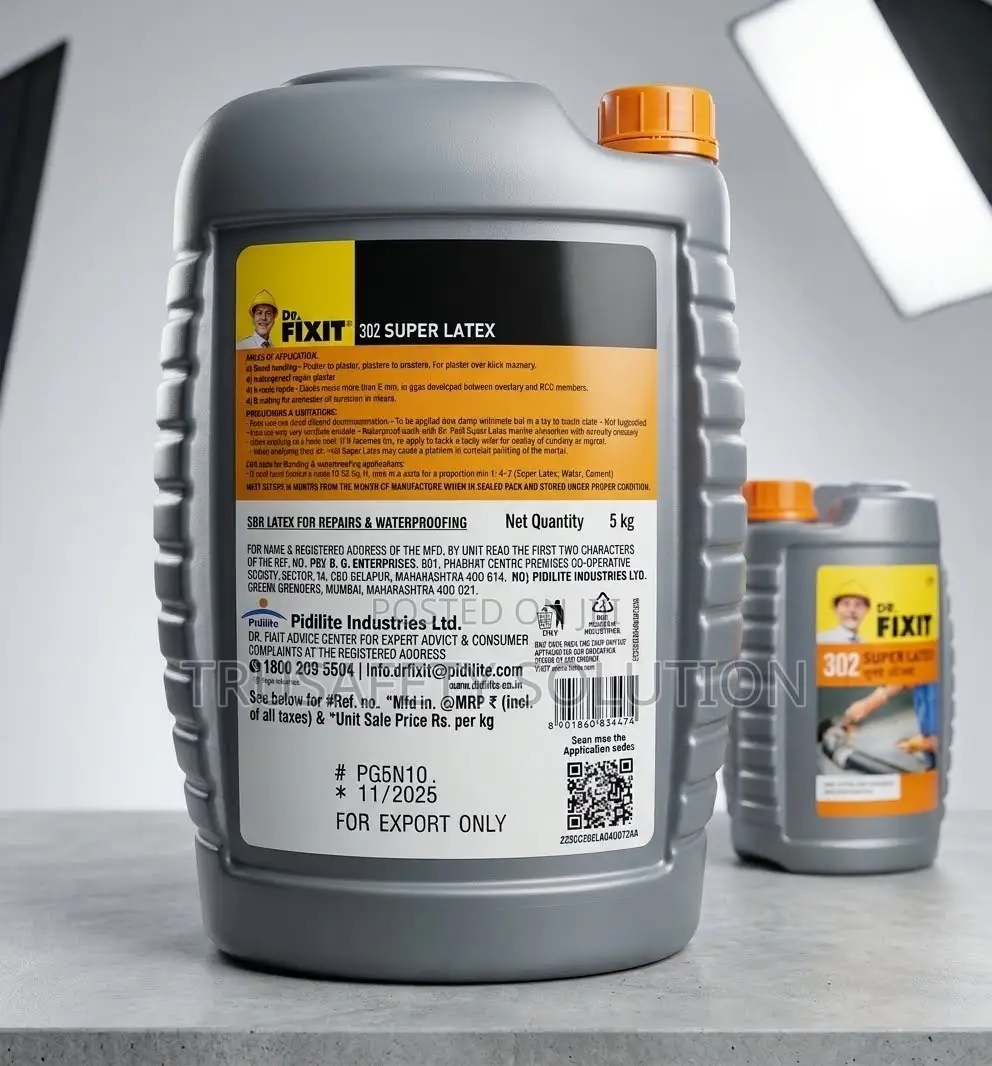 Dr Fixit Waterproof Liquid Cement (302 SBR) Super Latex-5kg