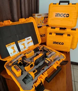 Cordless 1200W Angle Grinder +66Nm Impact Drill & 405Nm Impact Wrench