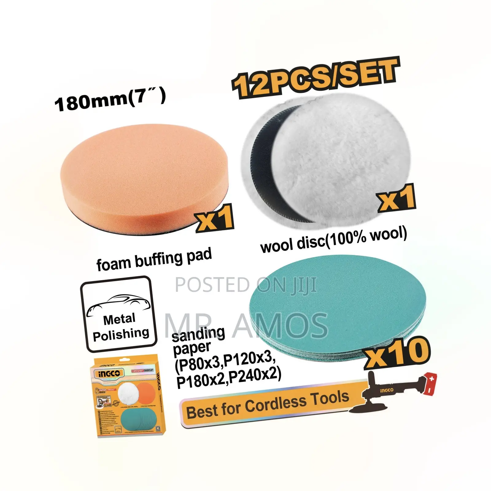 7” Polishing and Grinding Set - APG18012
