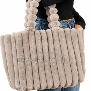 Fluffy Tote Bag With Matching Hat (2in1). Other Colours Available