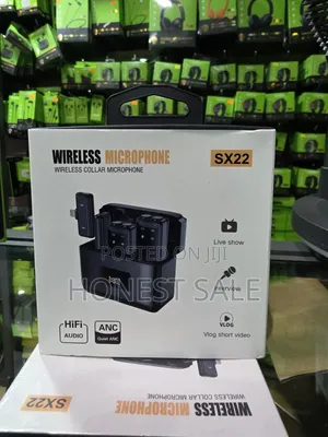 SX22 Wireless Double Lapel Microphone for iPhone and Android Phone