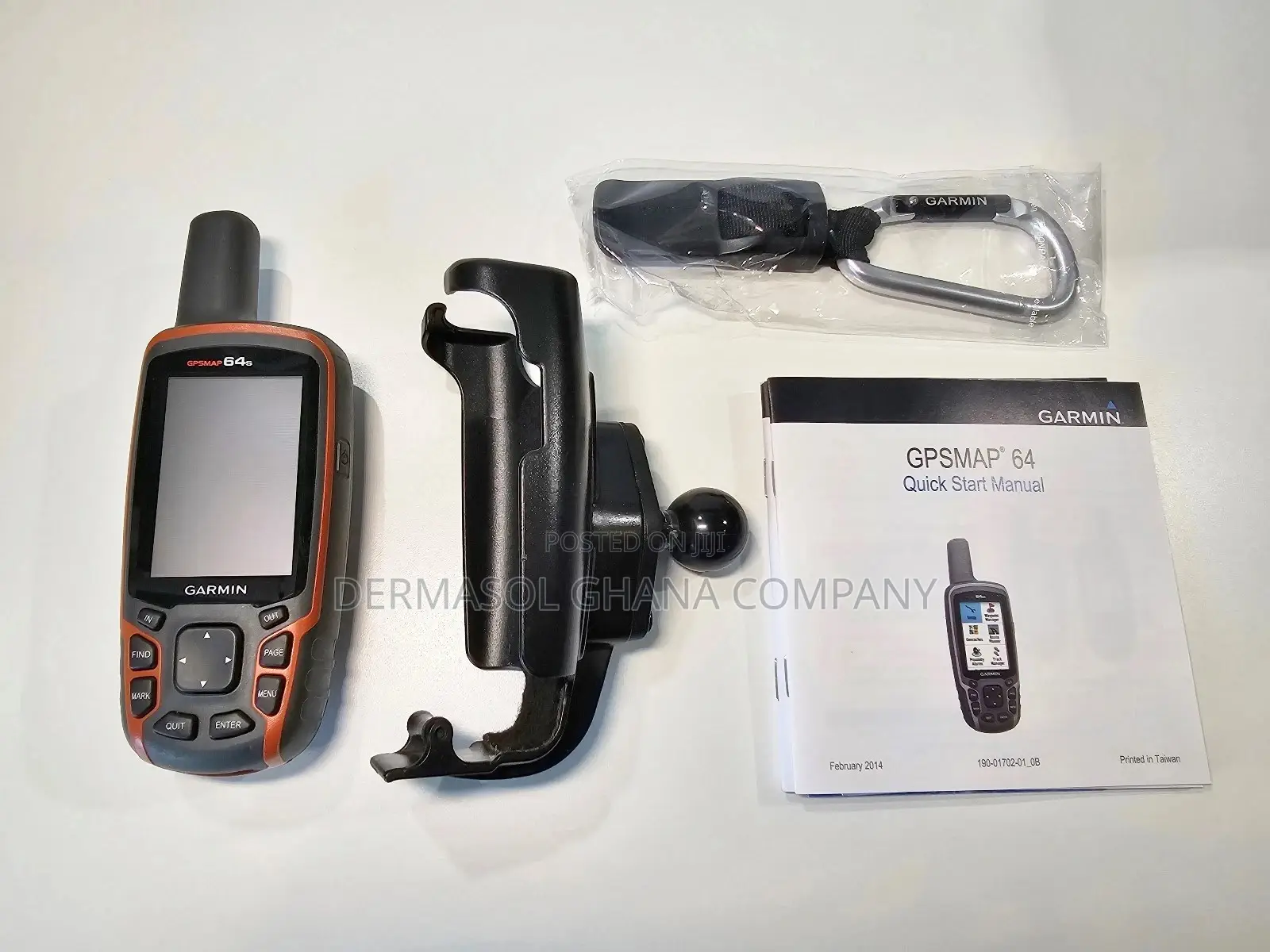 Garmin GPSMAP 64s Camping Hiking With Box & Belt Clip